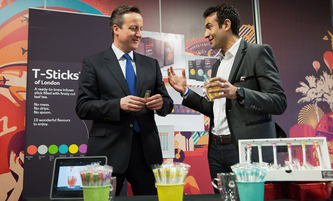Former Prime Minister David Cameron 1 T Sticks Premium Tea Sticks London United Kingdom