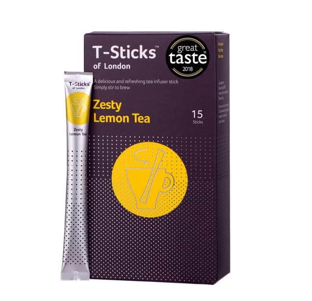 zesty lemon one star winner T Sticks Premium Tea Sticks London United Kingdom