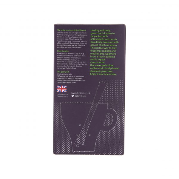 背面 7 T Sticks Premium Tea Sticks London United Kingdom